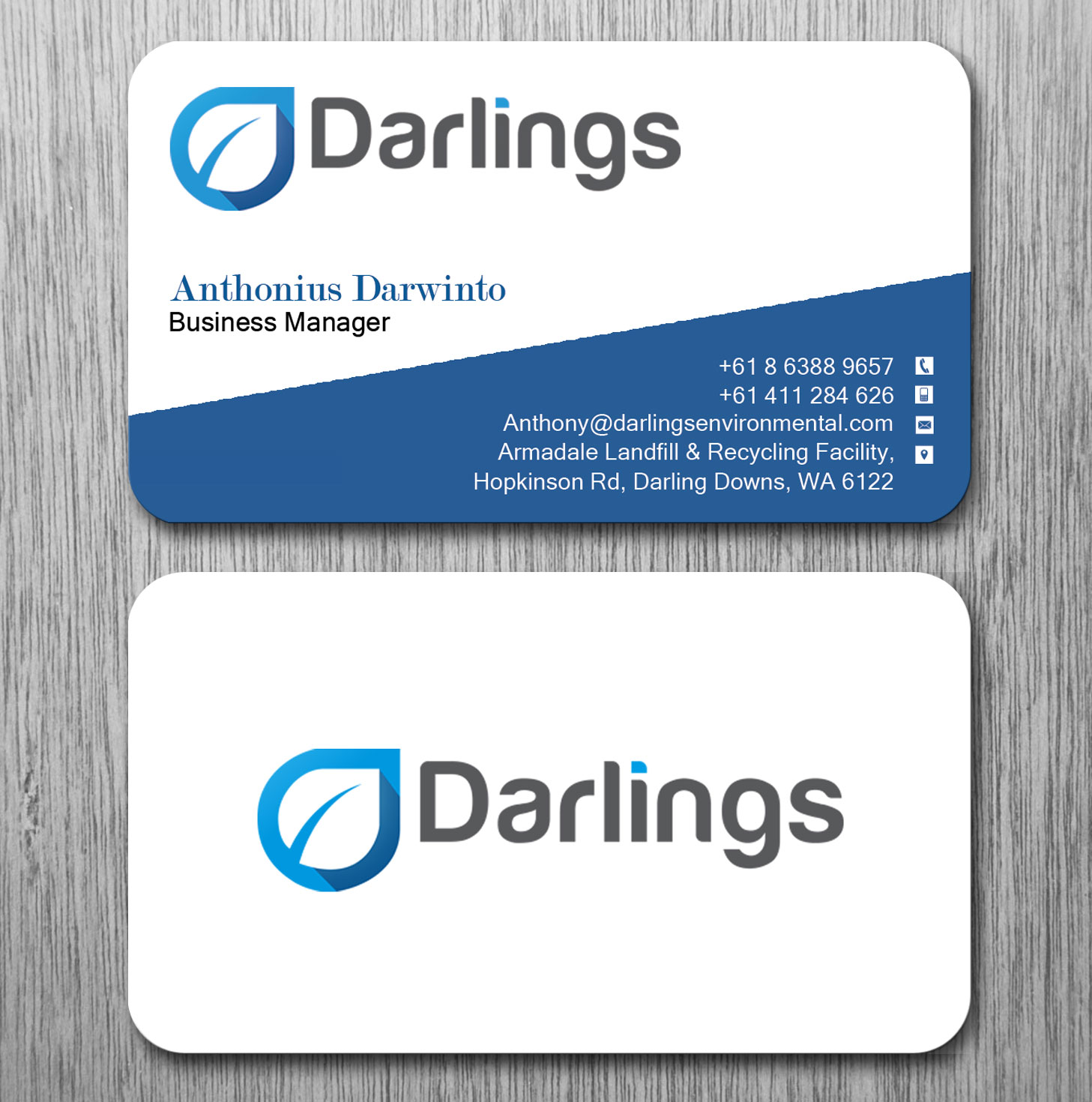 Diseño de Tarjeta de Presentación por Lanka Ama para Darlings Group | Diseño #9353825