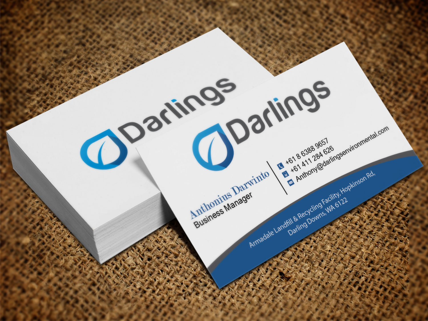 Diseño de Tarjeta de Presentación por Lanka Ama para Darlings Group | Diseño #9353827