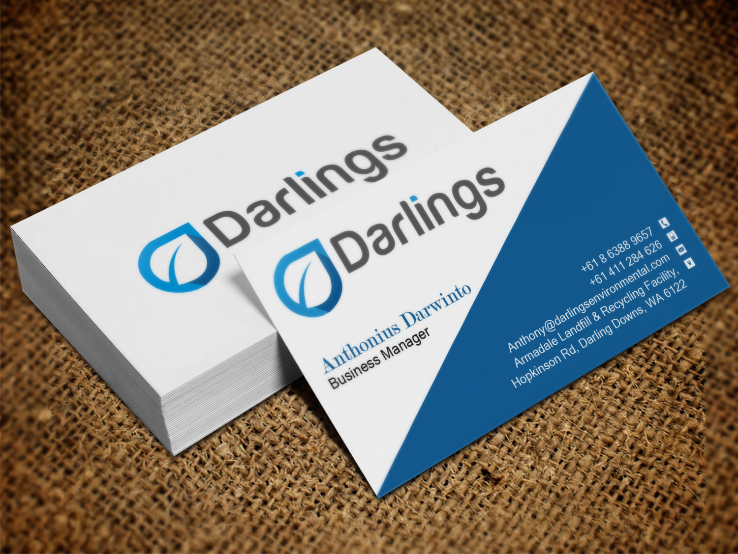 Business Card Design by Lanka Ama for Darlings Group | Design #9353831