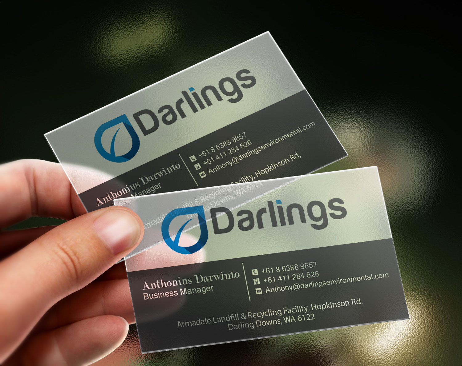 Business Card Design by Lanka Ama for Darlings Group | Design #9357989