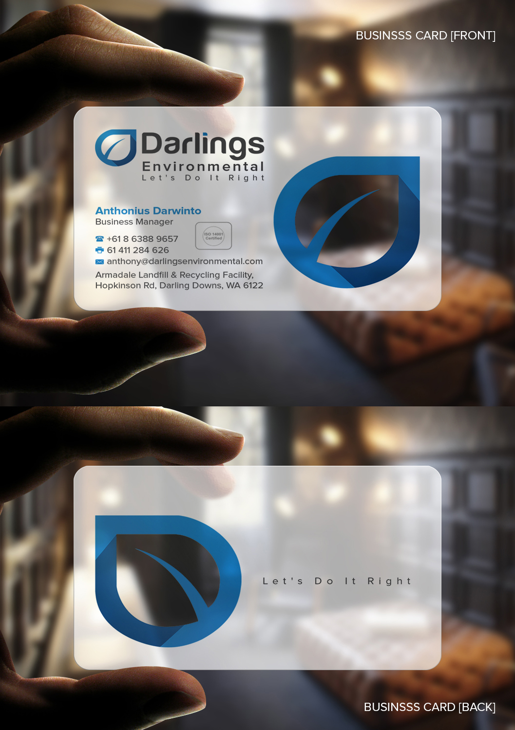 Diseño de Tarjeta de Presentación por Stylez Designz para Darlings Group | Diseño #9492306
