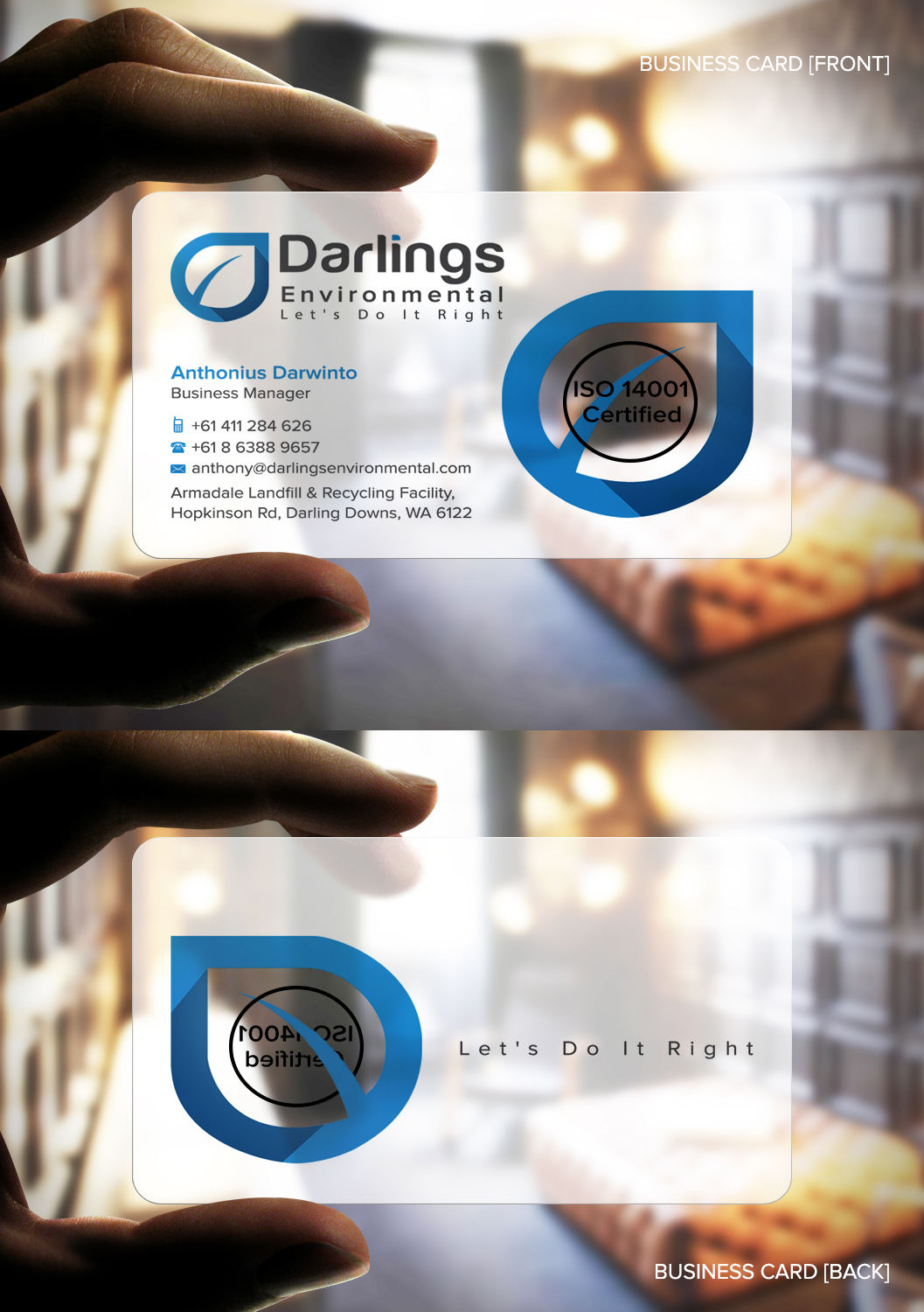 Diseño de Tarjeta de Presentación por Stylez Designz para Darlings Group | Diseño #9520215