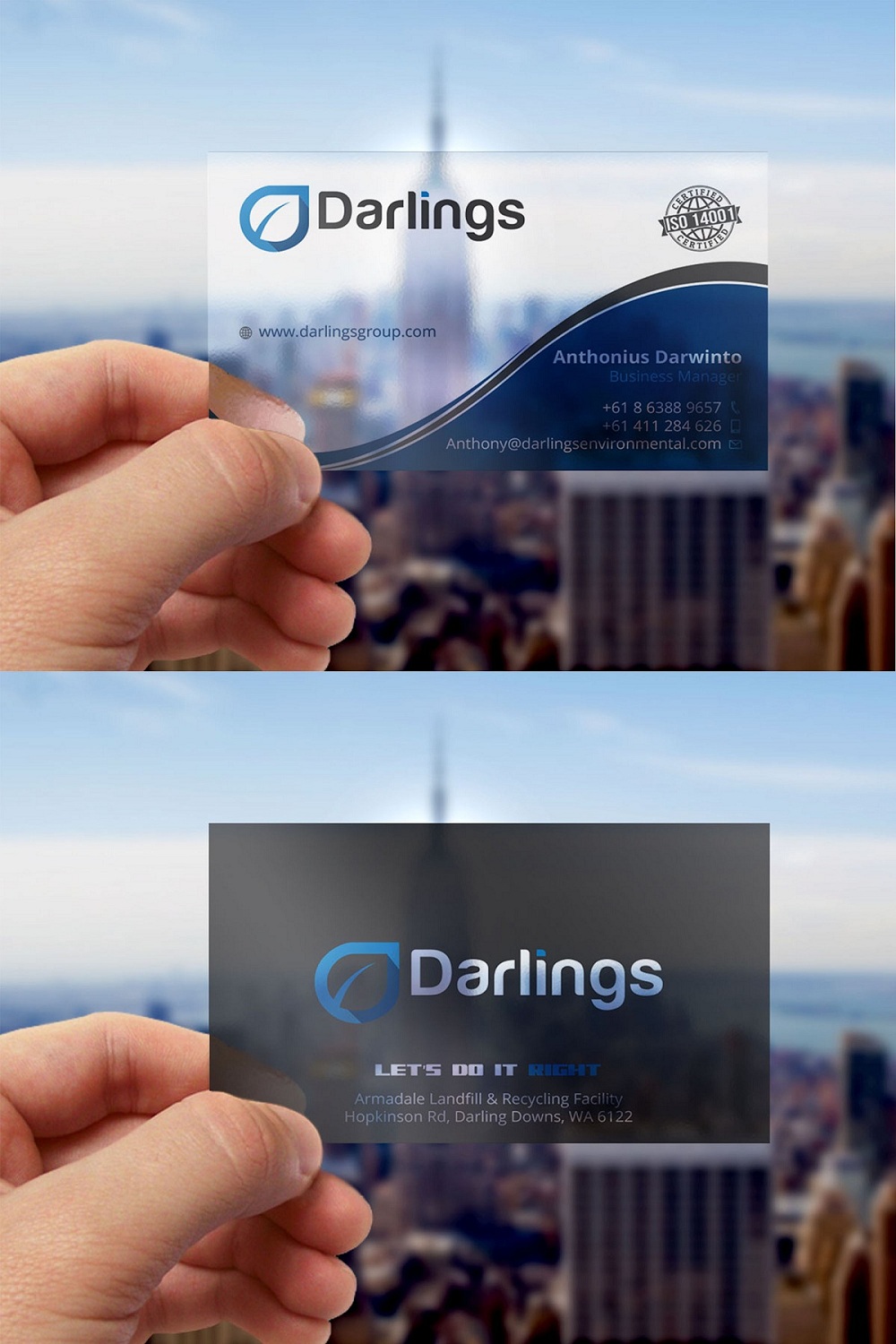 Diseño de Tarjeta de Presentación por Verified artistry para Darlings Group | Diseño #9400644