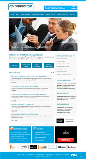 Wordpress Design by pb for Contract Eye Limited | Design: #2051740