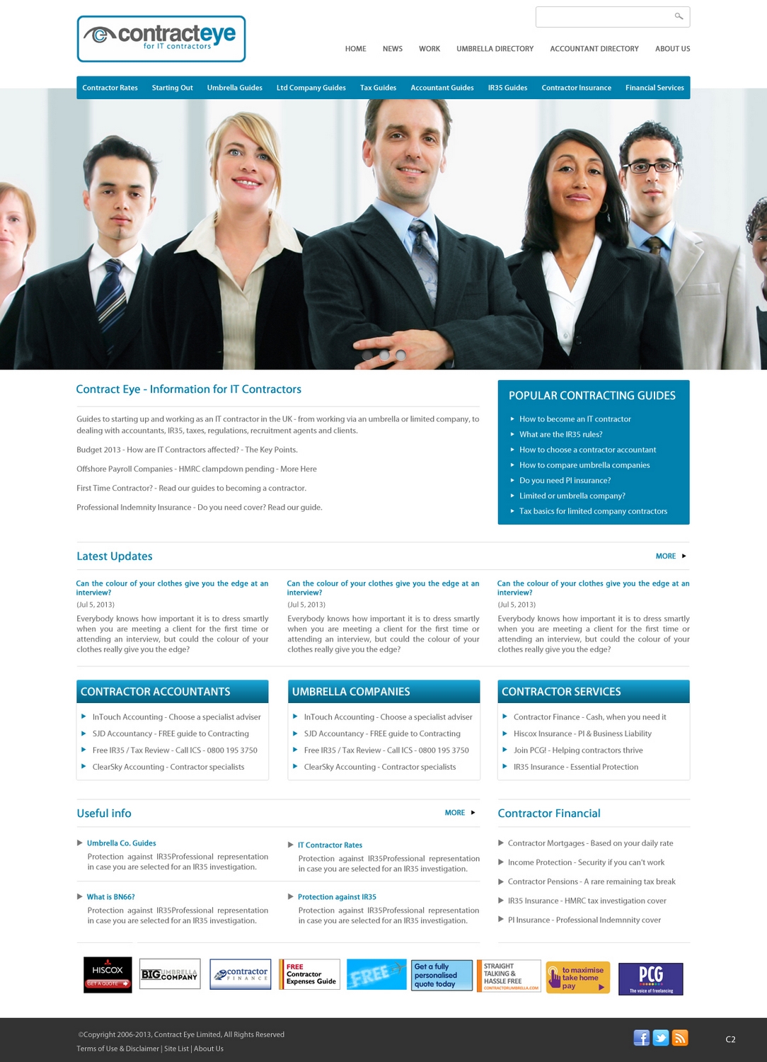 Wordpress Design by pb for Contract Eye Limited | Design #2051752