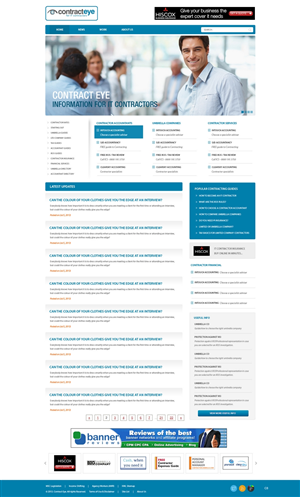 Wordpress Design by pb for Contract Eye Limited | Design: #2051754