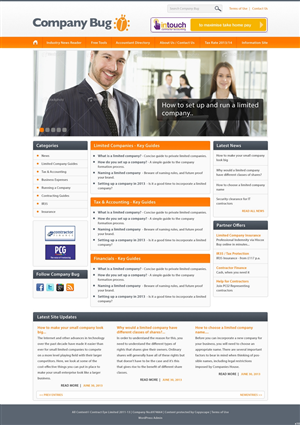 Wordpress Design by pb for Contract Eye Limited | Design: #2058520