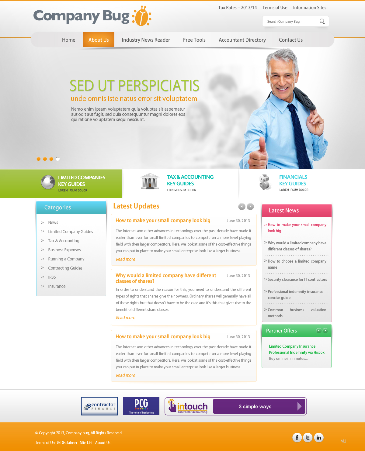 Wordpress Design by pb for Contract Eye Limited | Design #2058521