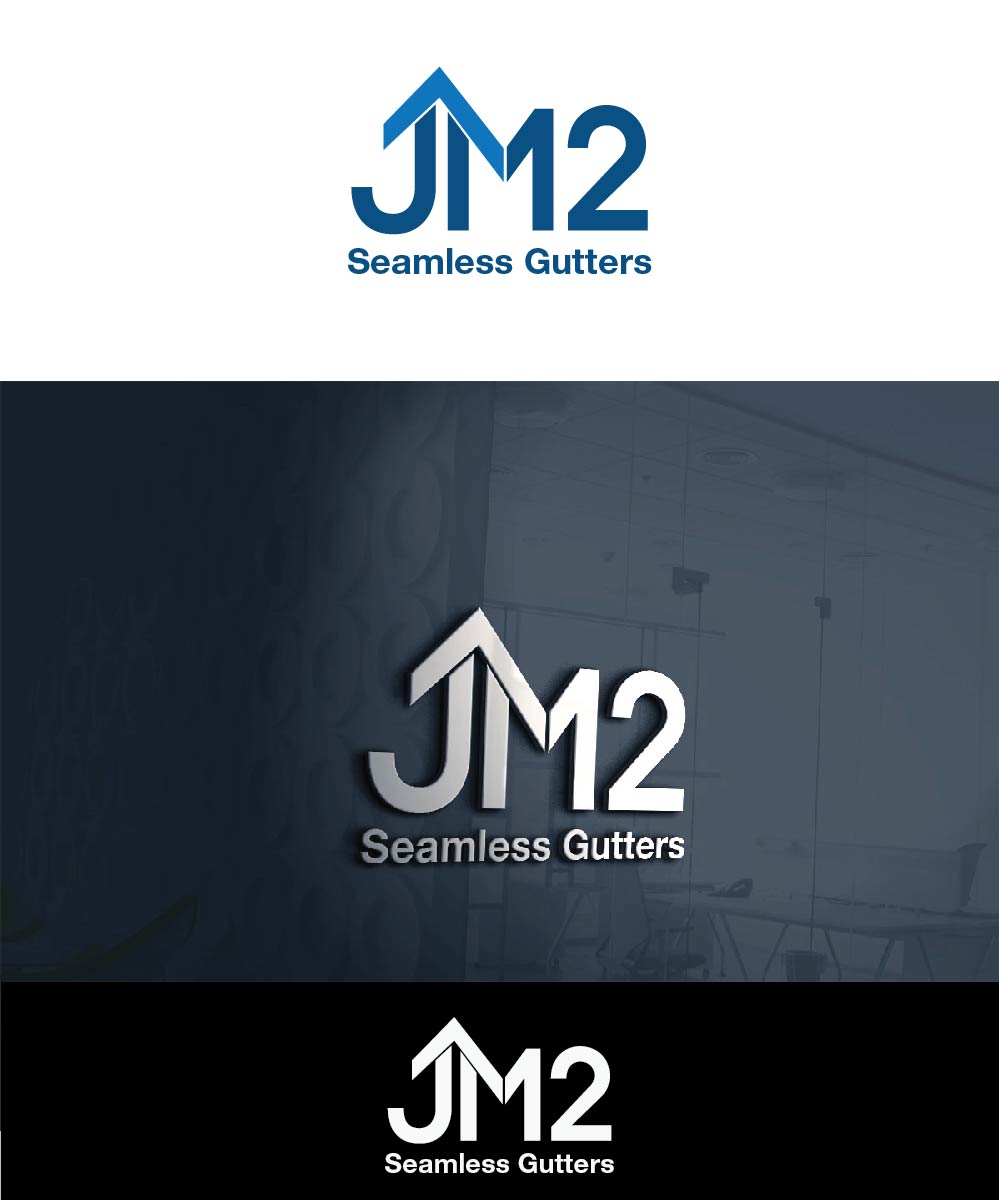 Logo Design by joliau for JM2 Seamless Gutters | Design #9331045