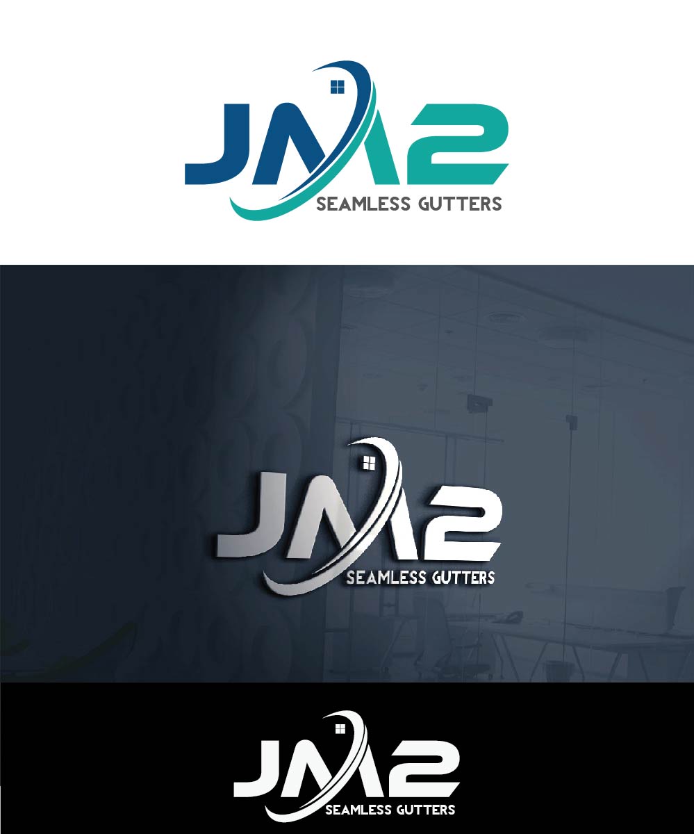 Logo Design by joliau for JM2 Seamless Gutters | Design #9331046