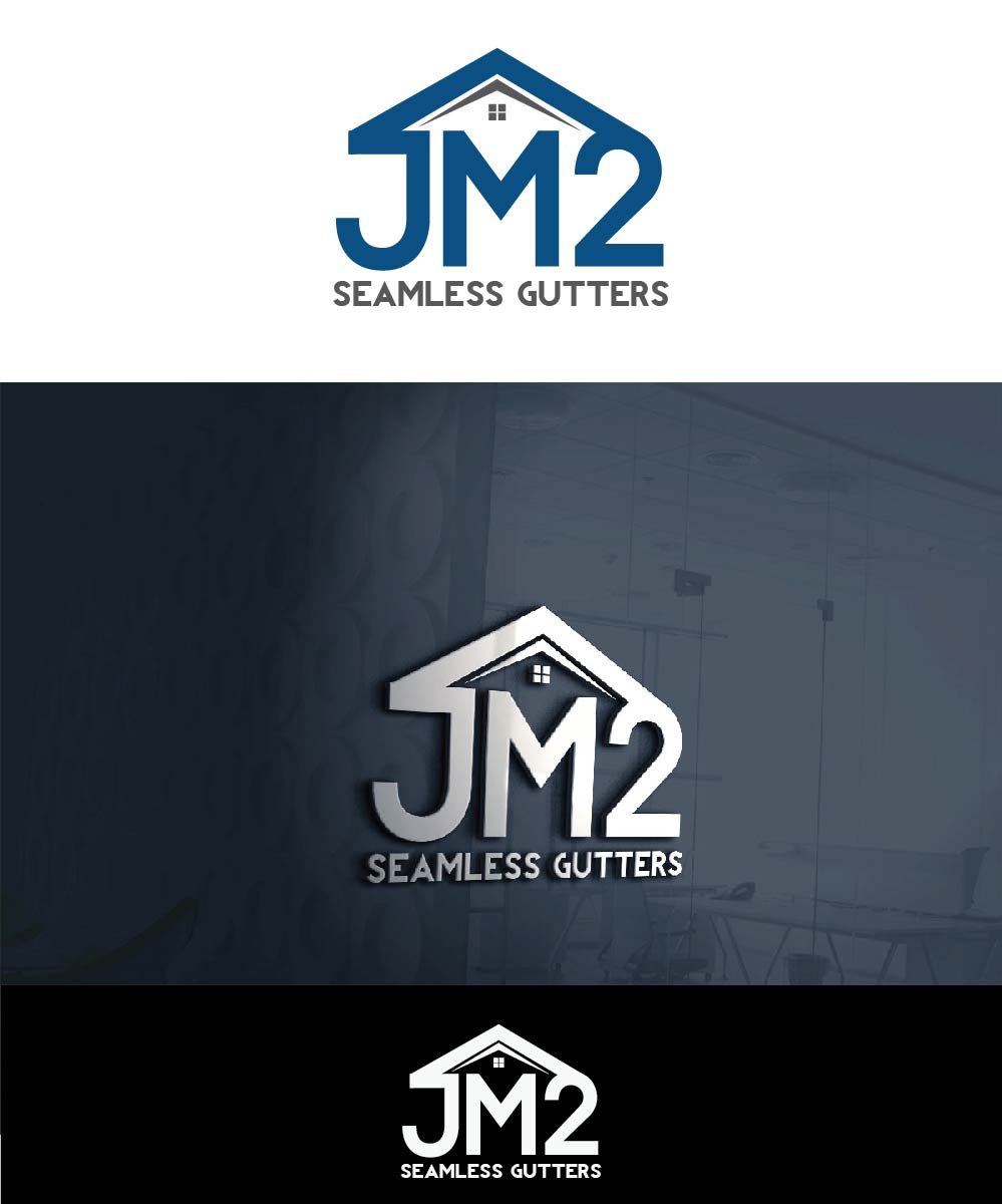 Logo Design by joliau for JM2 Seamless Gutters | Design #9331047