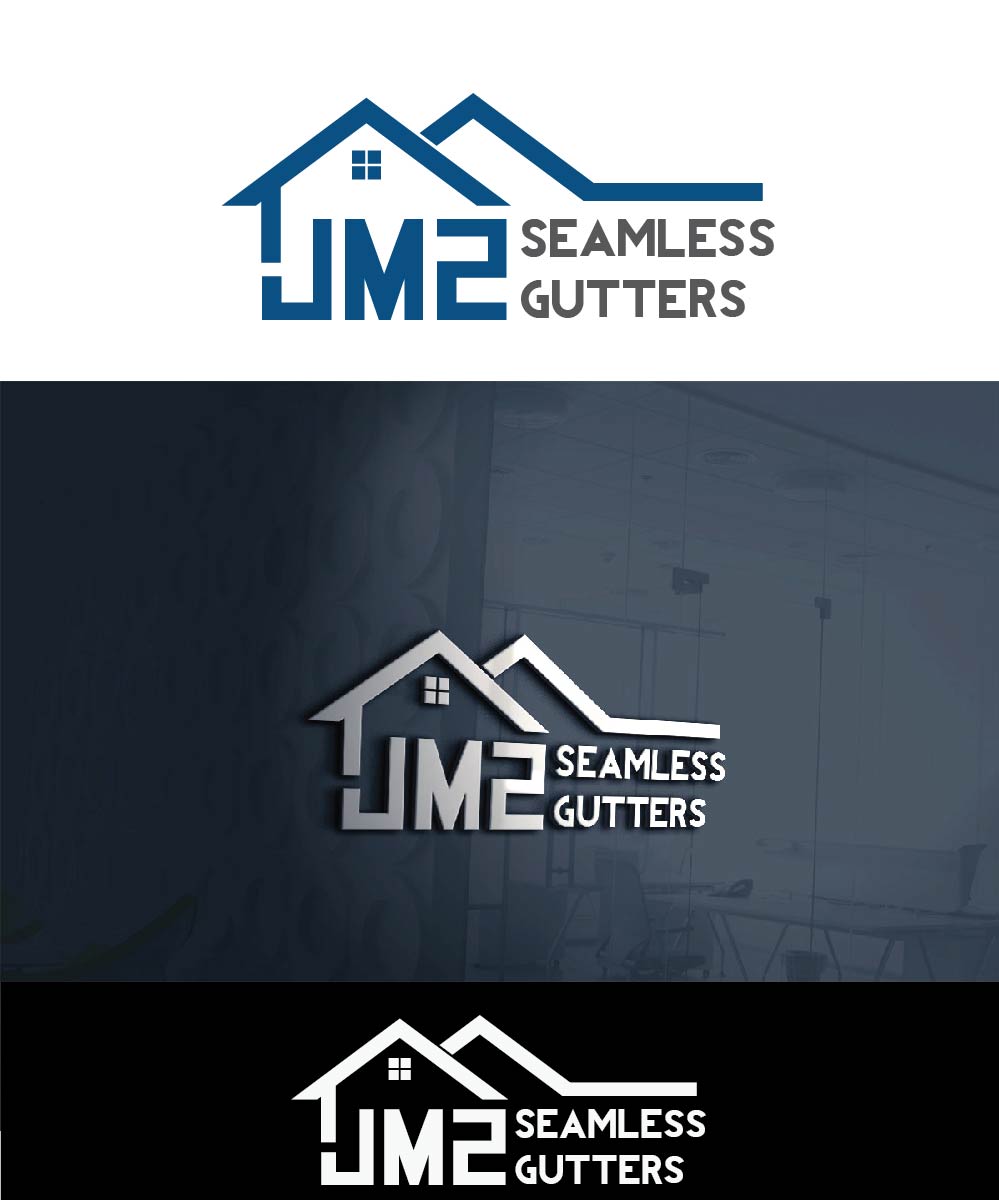 Logo Design by joliau for JM2 Seamless Gutters | Design #9331048
