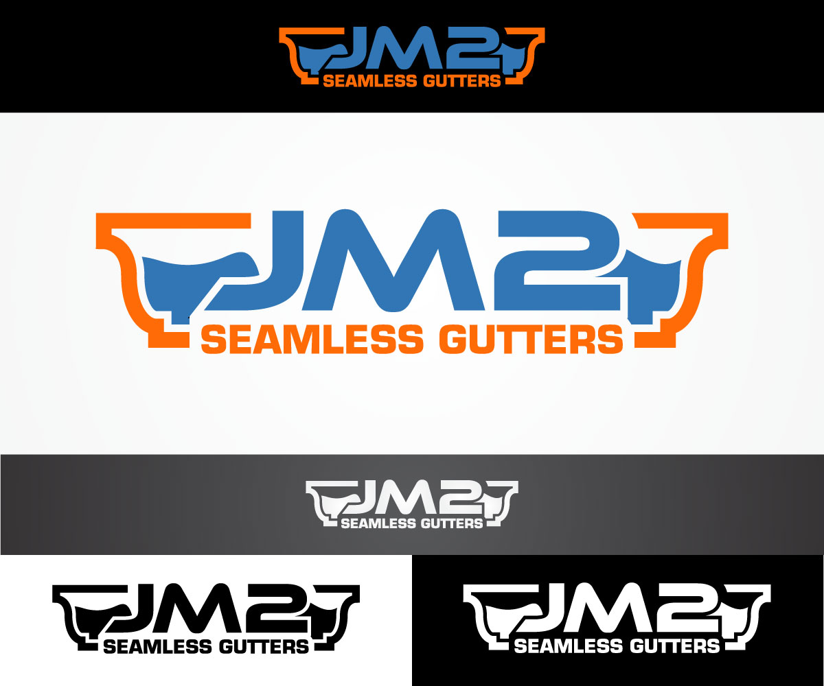 Logo Design by sangeloenriquez for JM2 Seamless Gutters | Design #9322329