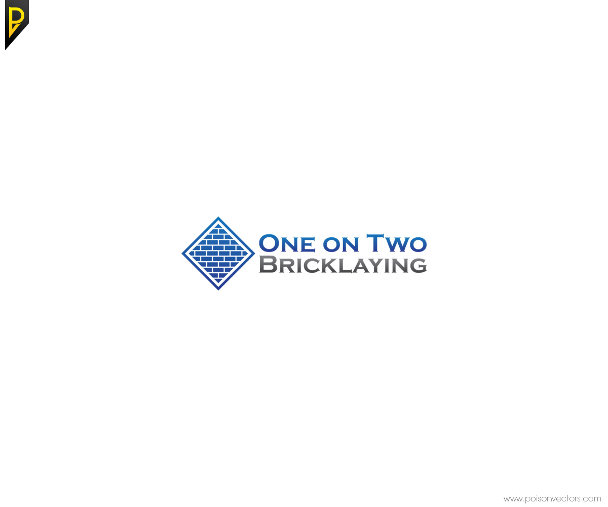 Logo Design by poisonvectors for one on two bricklaying | Design #9421976
