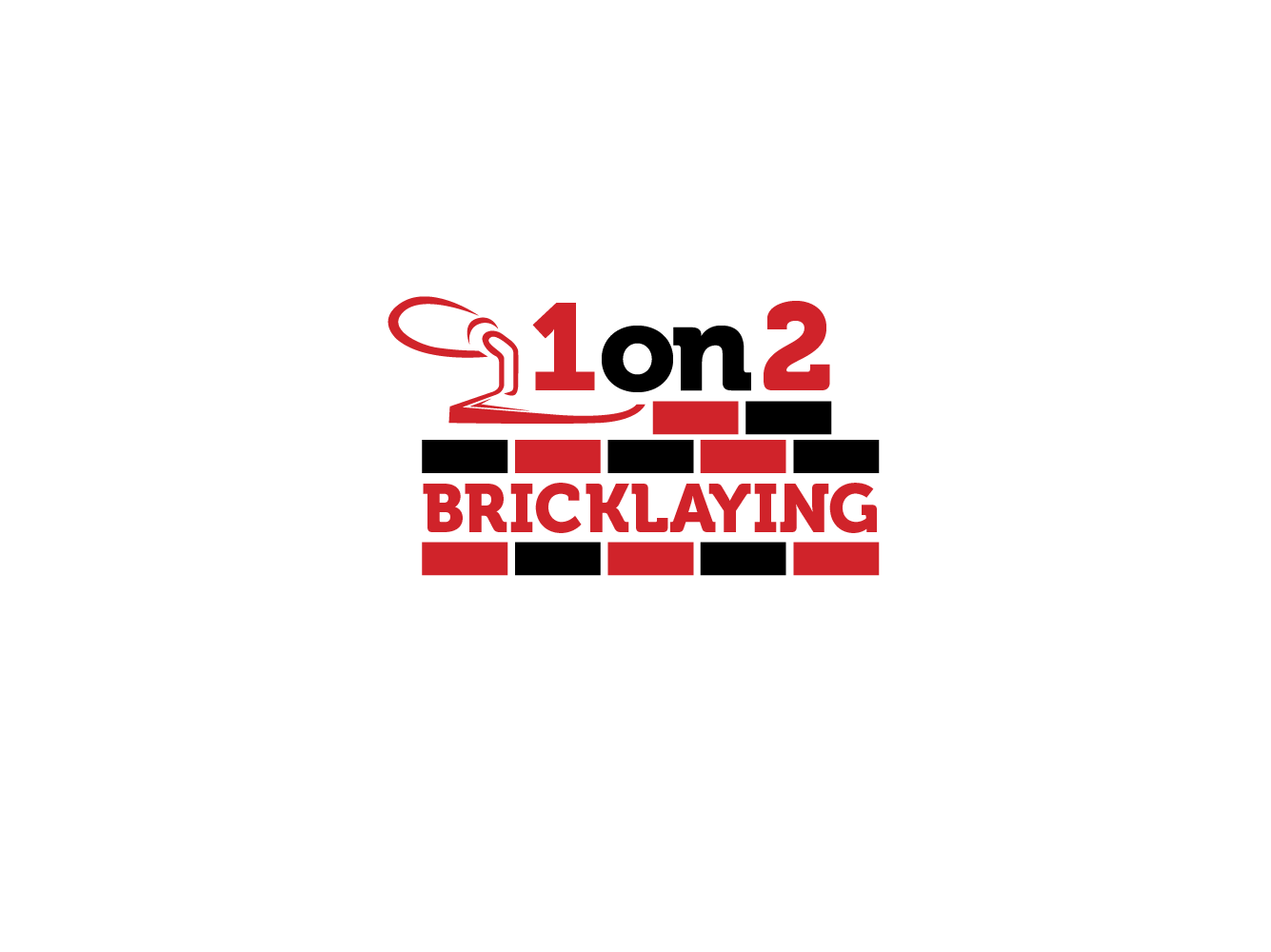 Logo Design by Diniey Zafeerah for one on two bricklaying | Design #9319739