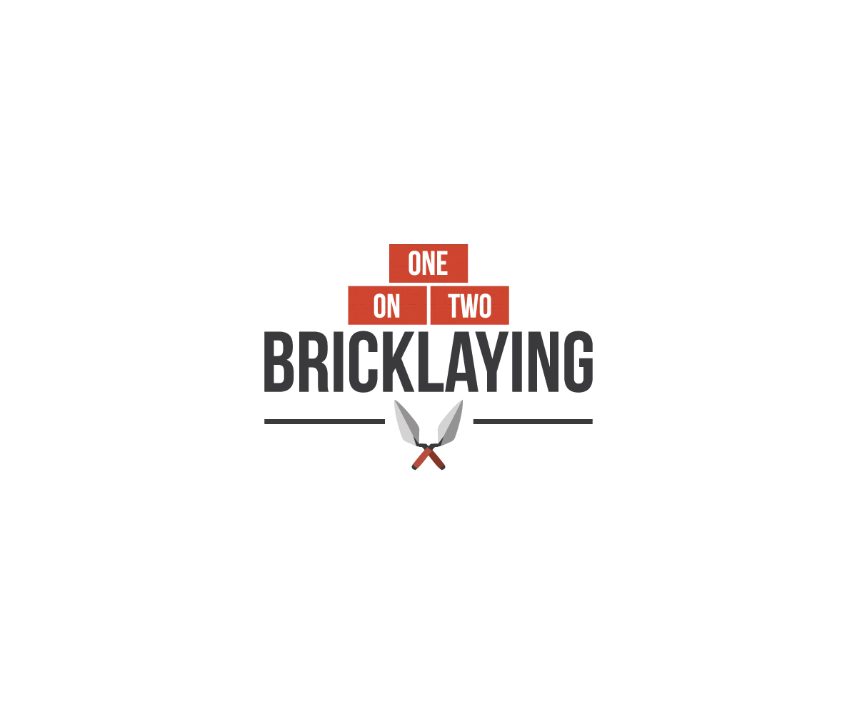 Logo Design by Design By Kyrin for one on two bricklaying | Design #9421761