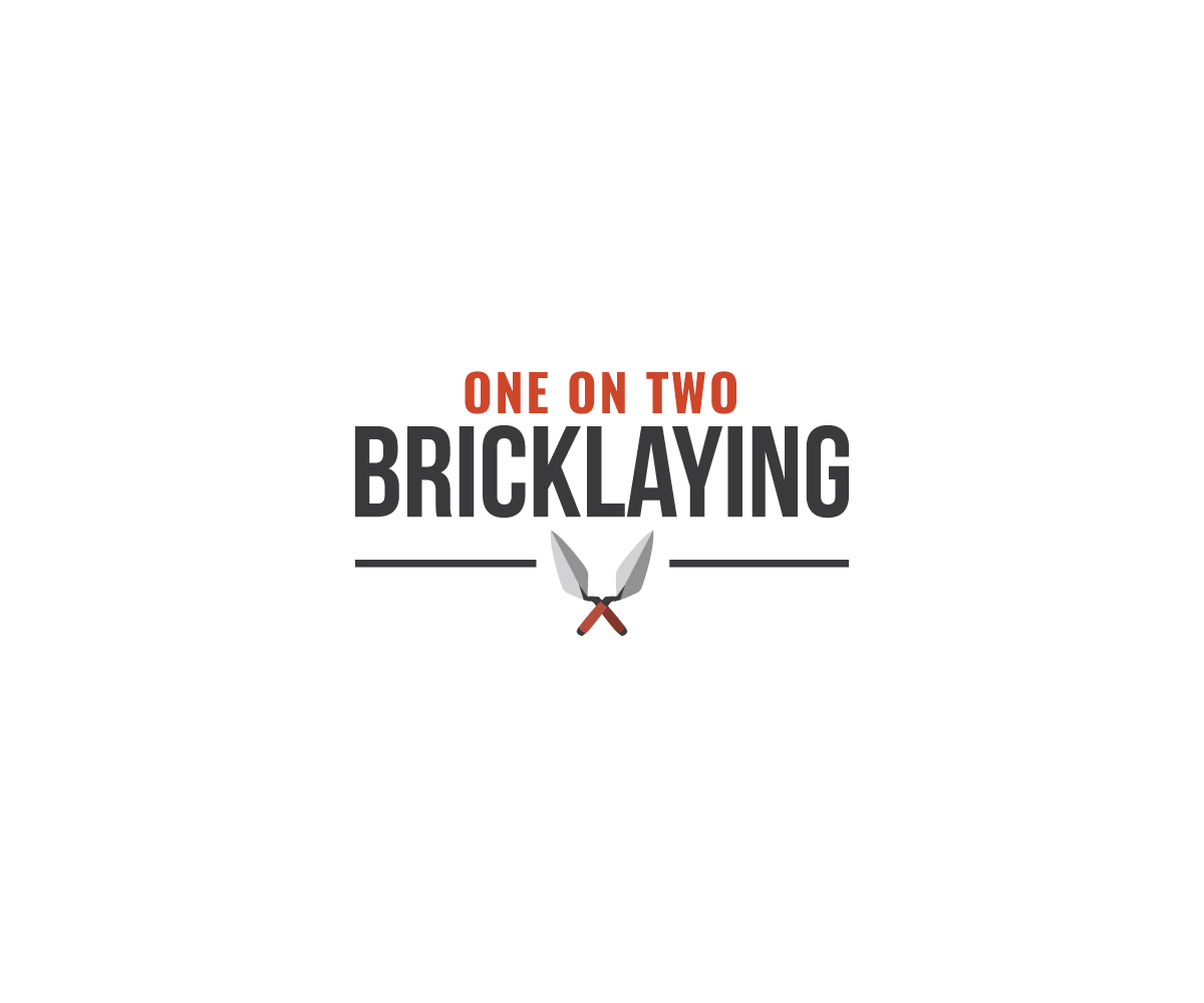 Logo Design by Design By Kyrin for one on two bricklaying | Design #9421769