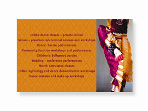 Blue Mountains Indian Dance | Design de Carte de Visite par JACQUI