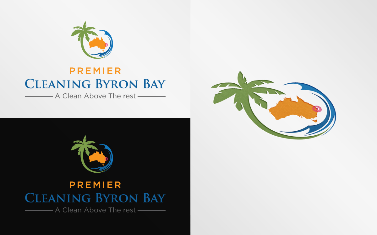 Logo Design by Grafactory for premier cleaning byron bay | Design #9425352