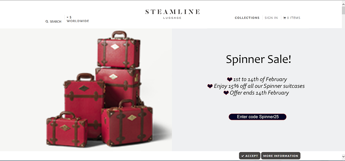 Design de Bannière  par mir789423 pour SteamLine Luggage | Design #9459180