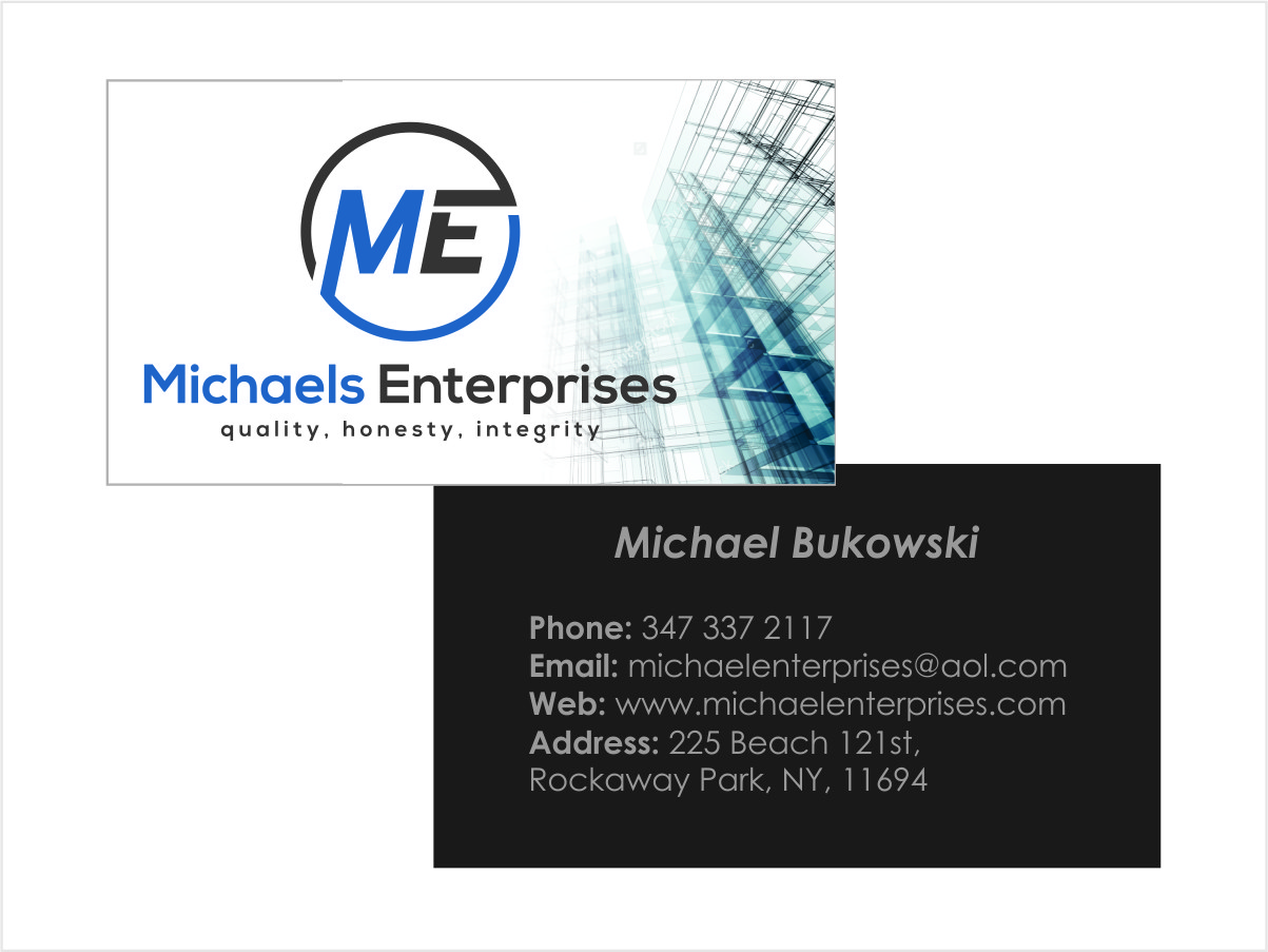 Business Card Design by Juanita for Michaels Enterprises | Design #9425319