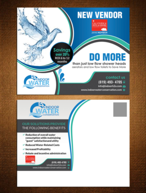 Postcard Design by creative.bugs for Indoor Water Conservation | Design: #9461012