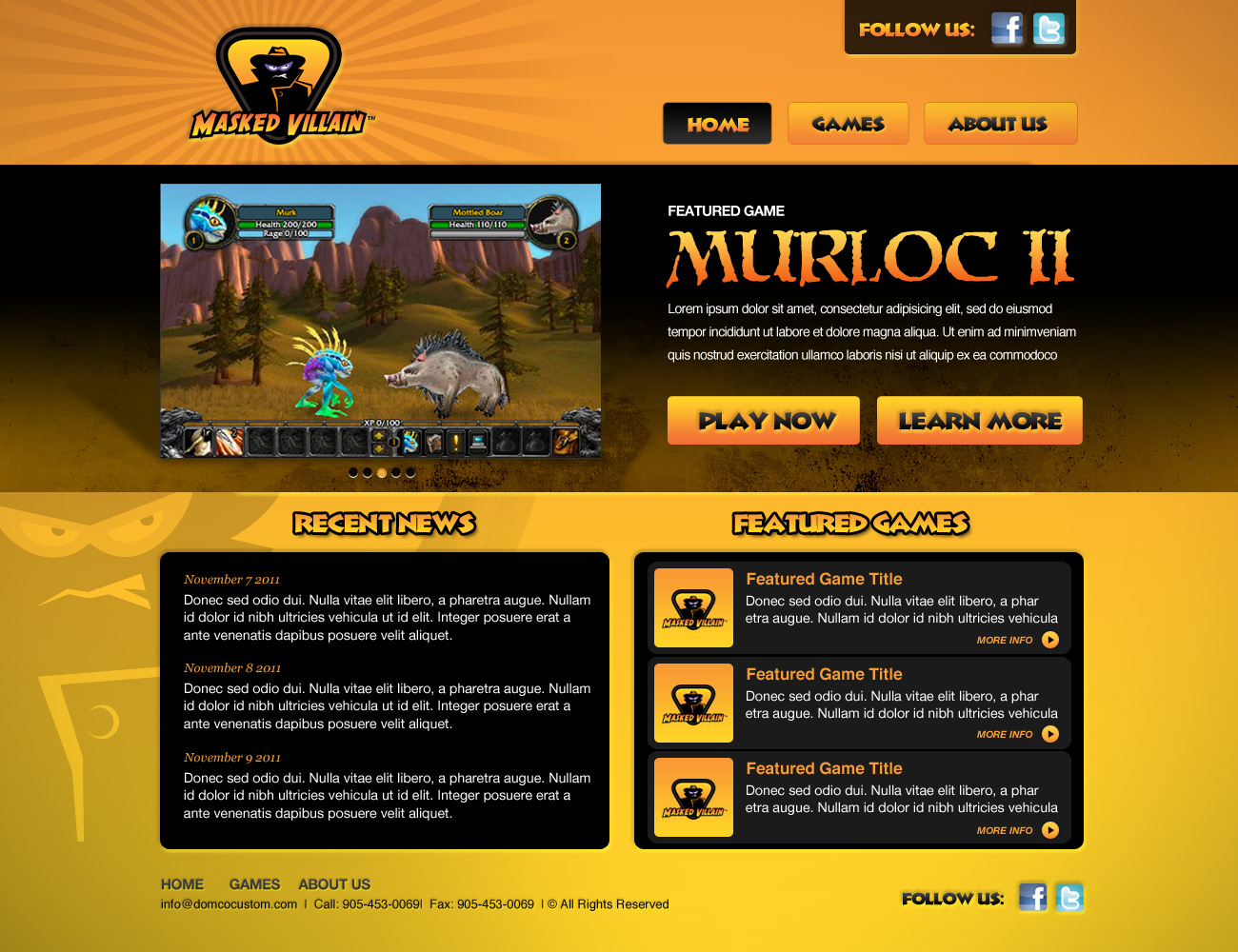 Web Design by Robert Marks for this project | Design #425419