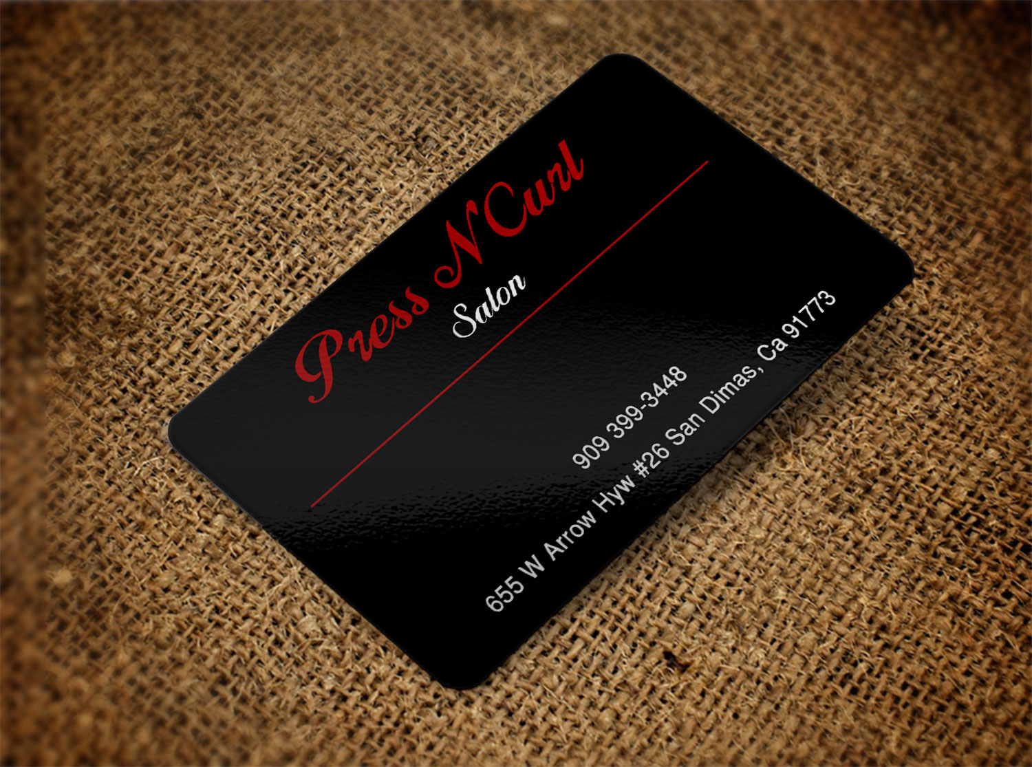 Business Card Design by Lanka Ama for Press N'Curl Salon | Design #9333639