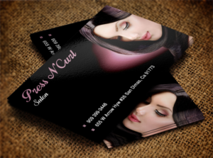 Business Card Design by Lanka Ama for Press N'Curl Salon | Design: #9333640