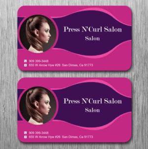 Business Card Design by Lanka Ama for Press N'Curl Salon | Design: #9333663