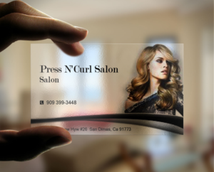 Business Card Design by Lanka Ama for Press N'Curl Salon | Design: #9333665
