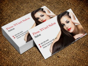 Business Card Design by Lanka Ama for Press N'Curl Salon | Design: #9333667