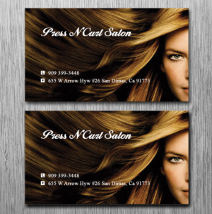 Business Card Design by Lanka Ama for Press N'Curl Salon | Design: #9333671