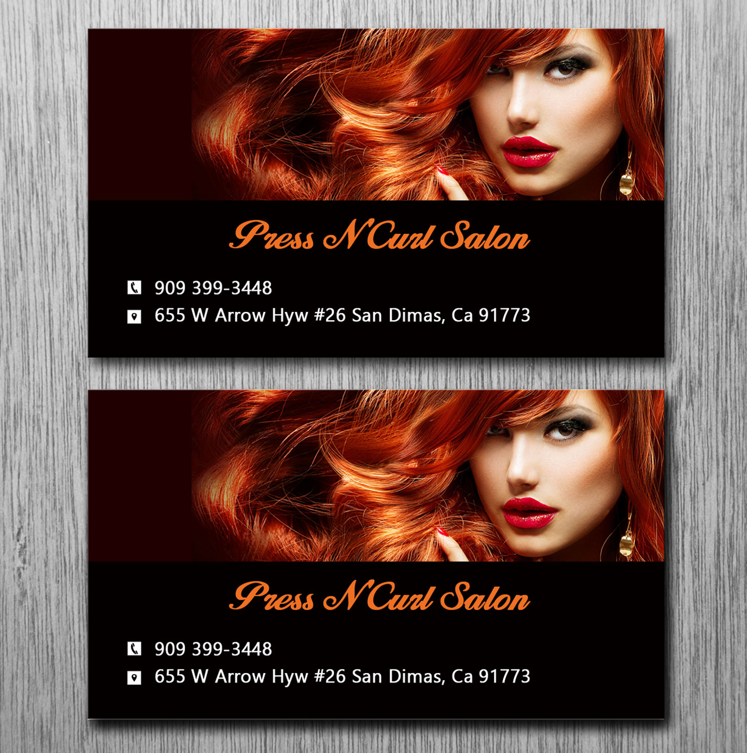 Business Card Design by Lanka Ama for Press N'Curl Salon | Design #9333672