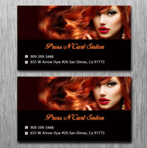 Business Card Design by Lanka Ama for Press N'Curl Salon | Design: #9333672