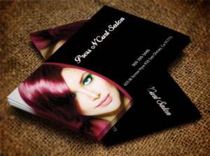 Business Card Design by Lanka Ama for Press N'Curl Salon | Design: #9333674