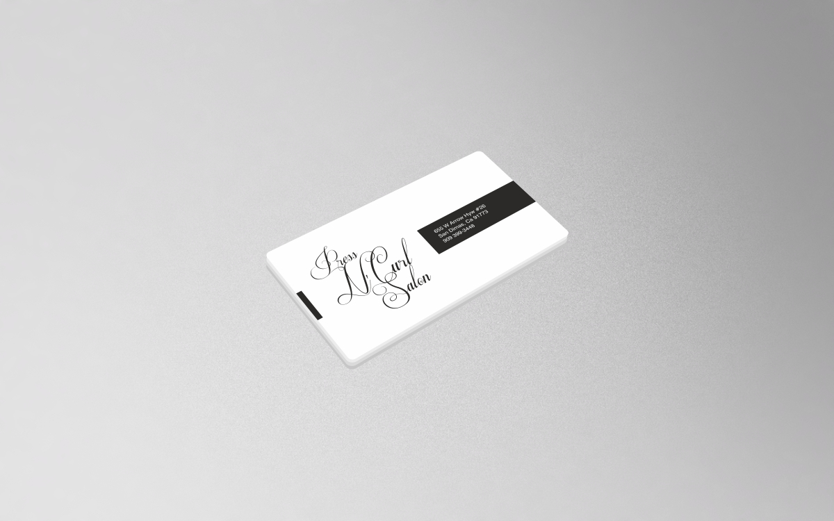 Business Card Design by creativeride for Press N'Curl Salon | Design #9329997