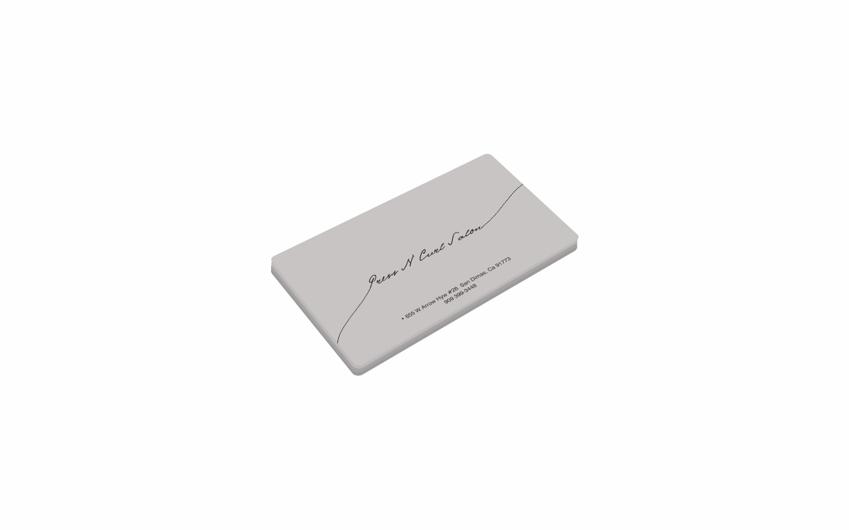 Business Card Design by creativeride for Press N'Curl Salon | Design #9329998
