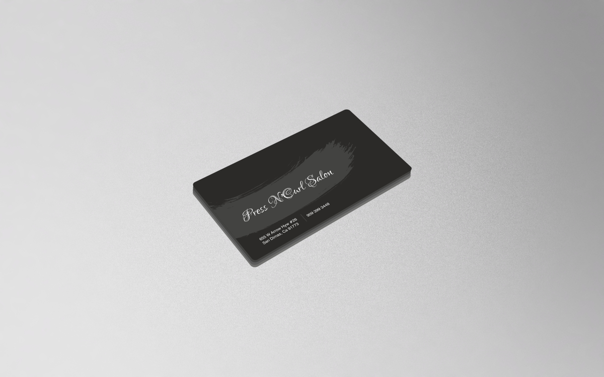 Business Card Design by creativeride for Press N'Curl Salon | Design #9330004