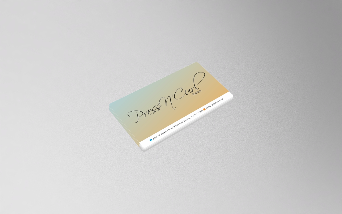 Design de Carte de Visite par creativeride pour Press N'Curl Salon | Design #9388750
