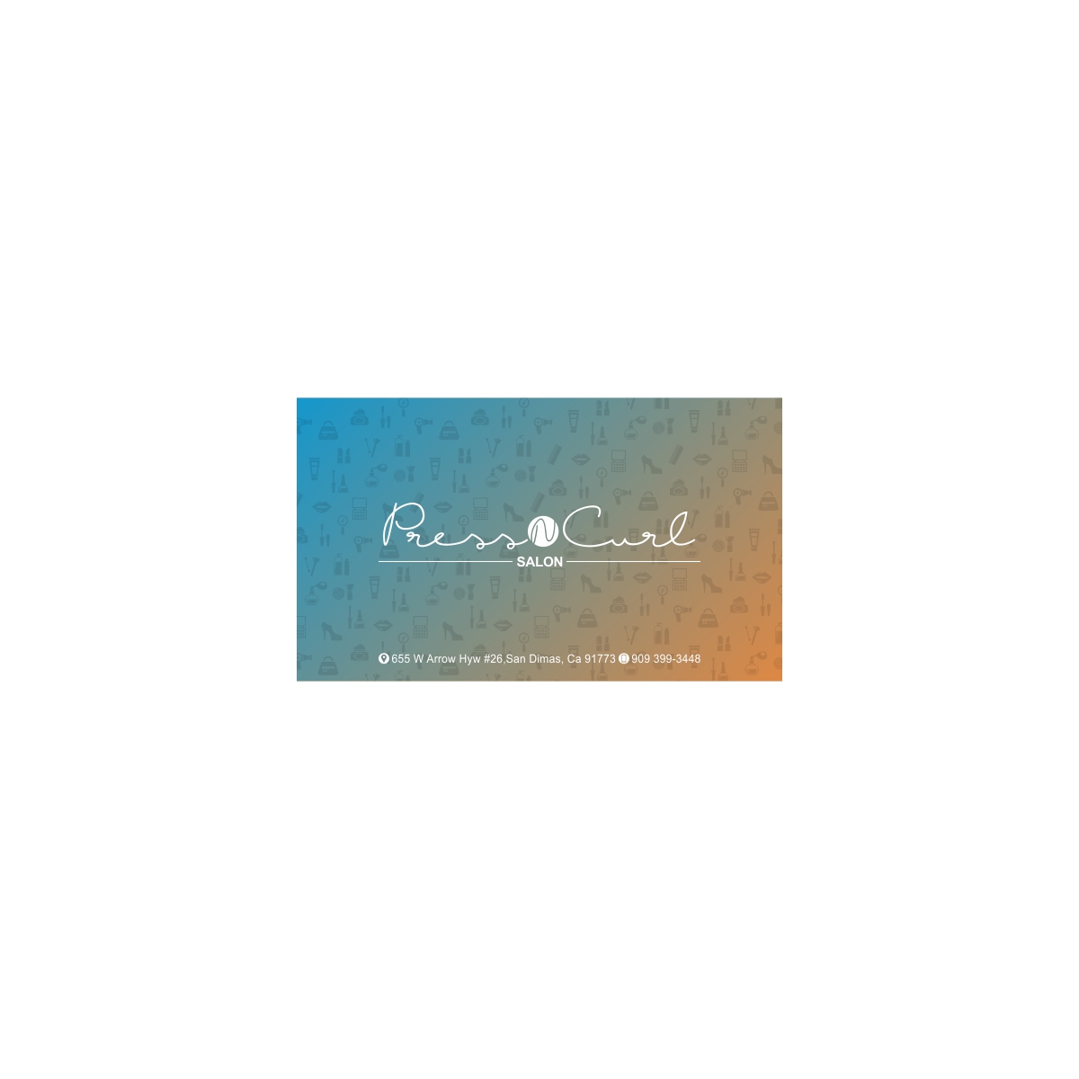 Business Card Design by creativeride for Press N'Curl Salon | Design #9388800