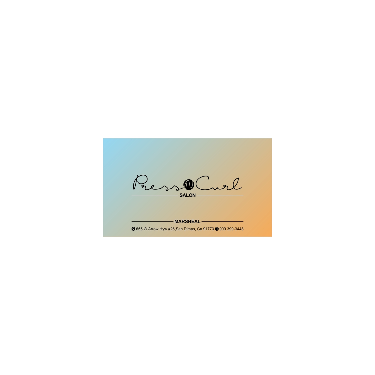 Business Card Design by creativeride for Press N'Curl Salon | Design: #9411123