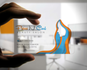Business Card Design by Stylez Designz for Press N'Curl Salon | Design: #9366215