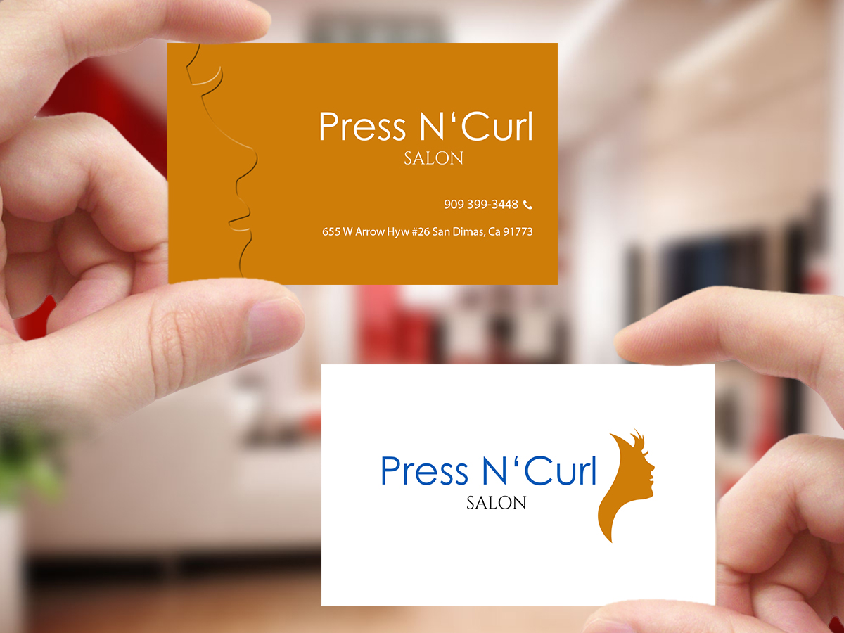 Diseño de Tarjeta de Presentación por Creations Box 2015 para Press N'Curl Salon | Diseño #9354972