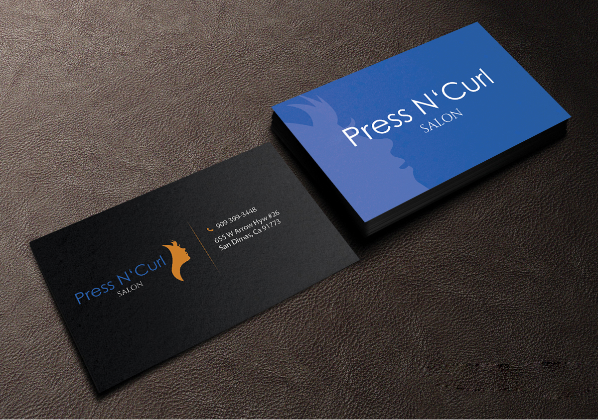 Business Card Design by Creations Box 2015 for Press N'Curl Salon | Design #9354978