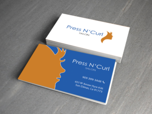 Business Card Design by Creations Box 2015 for Press N'Curl Salon | Design: #9354983