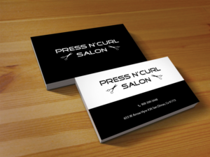 Business Card Design by Creations Box 2015 for Press N'Curl Salon | Design: #9354992