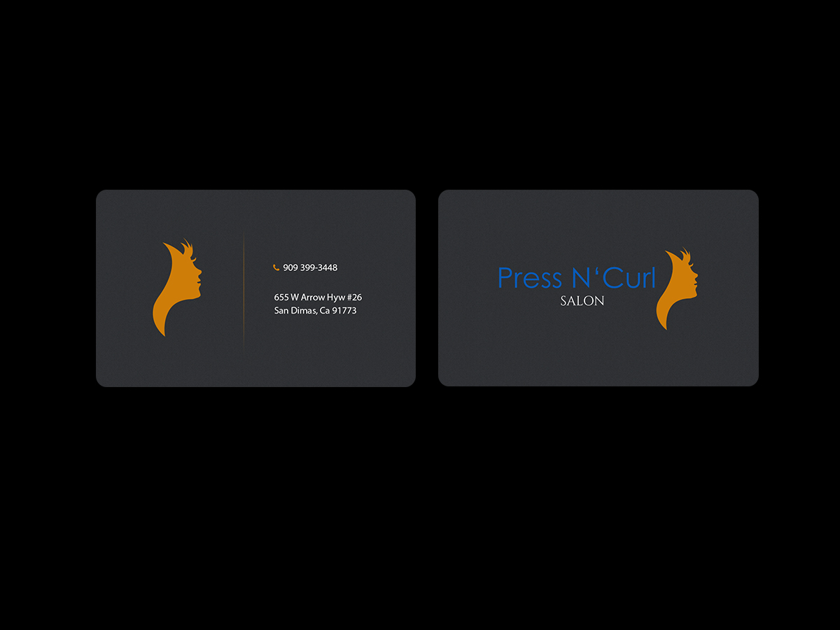 Business Card Design by Creations Box 2015 for Press N'Curl Salon | Design #9354993