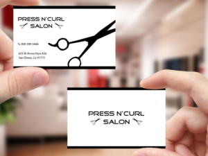 Business Card Design by Creations Box 2015 for Press N'Curl Salon | Design: #9355001
