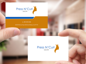 Business Card Design by Creations Box 2015 for Press N'Curl Salon | Design: #9355002